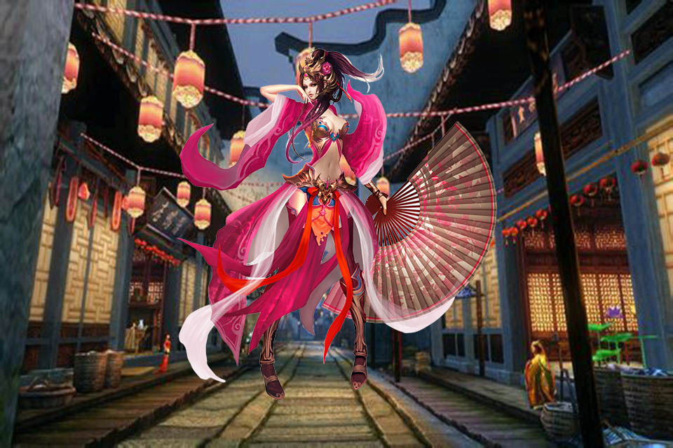 无非是“张博，看到一个少女，从花船中走下来，就顺手把一朵珠花，抛给了对方。