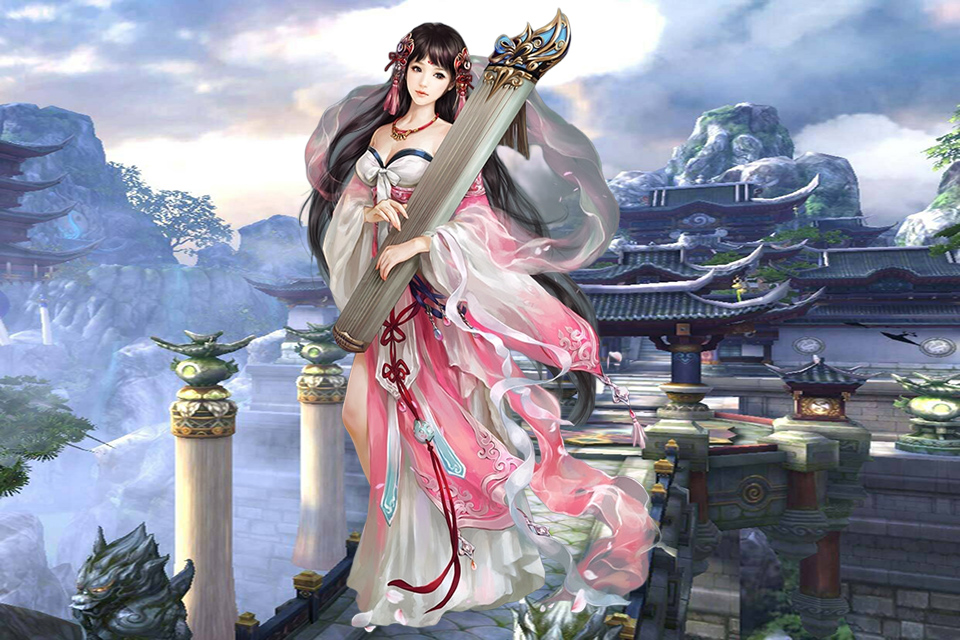 当花奈带着紫青双剑，出现在祭坛旁边。在祭坛的上空，顿时浮现一团血焰。