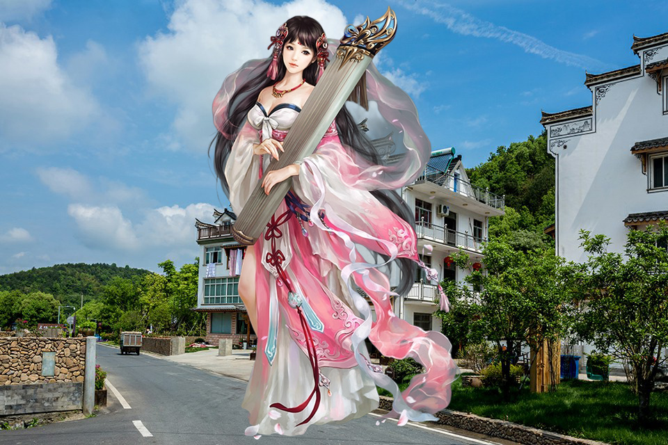 之后，镜头又转。阿南打开车后尾箱，拿了一瓶东西，在墙壁上写了个拆字。