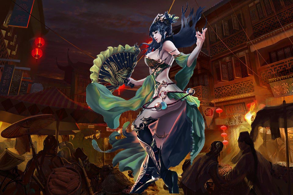 无非是“张博,看到一个少女,从花船中走下来,就顺手把一朵珠花,抛给了对方。