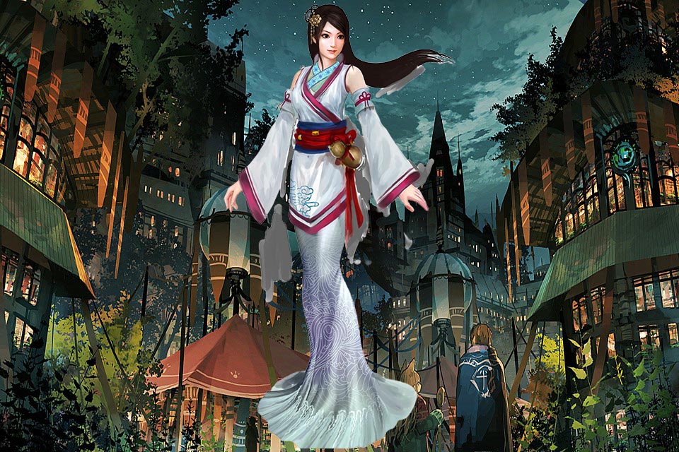 旁边两个少女，在丁幼怡的示意下，分别拿起胸针，走下了台，小心翼翼给大家展示。