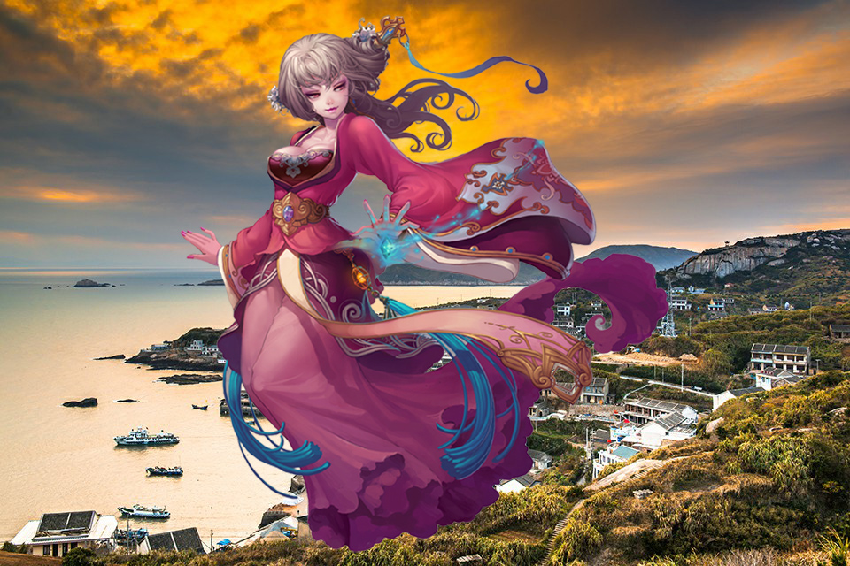 冰天雪地之间，一座座山峰，忽然冒出来十几个，浑身白毛，好像野人、狒狒似的怪物。