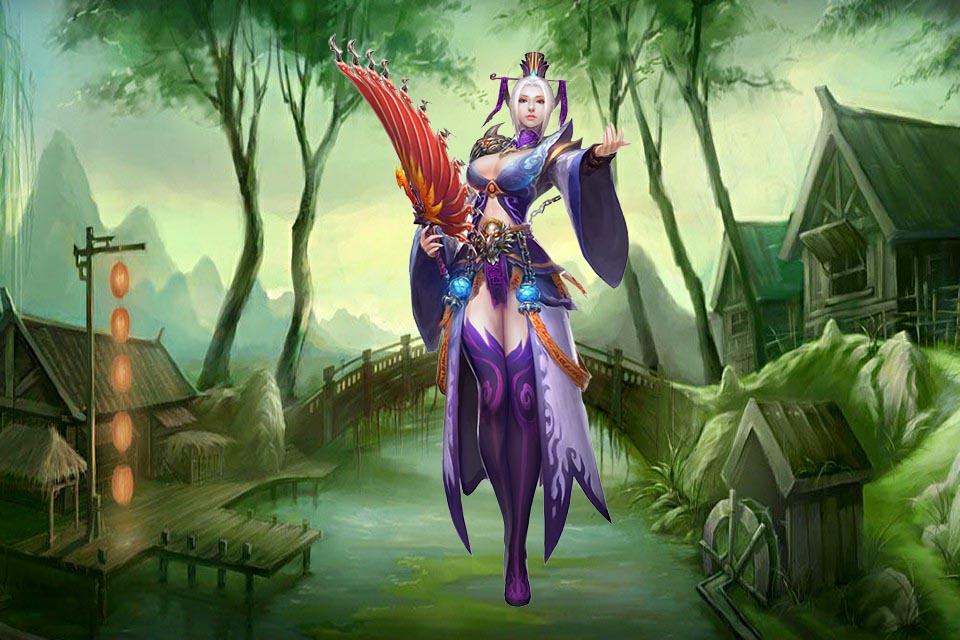 通红的双眼，透着噬血之光，浑身上下都是绿毛，白骨嶙峋，探出了锋利的爪子。