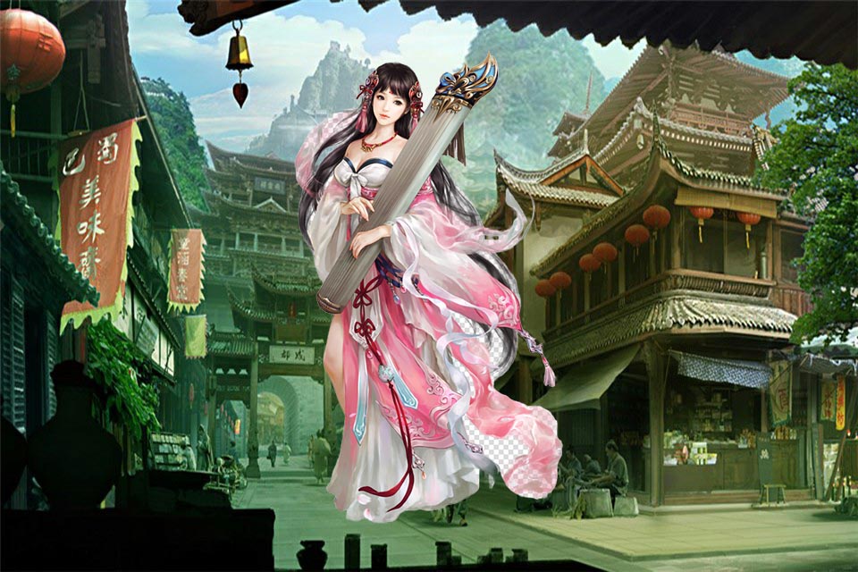 冷不防，有人扯了扯他的裤角，脆声道：“伯伯，你不是说，要吃饭么？