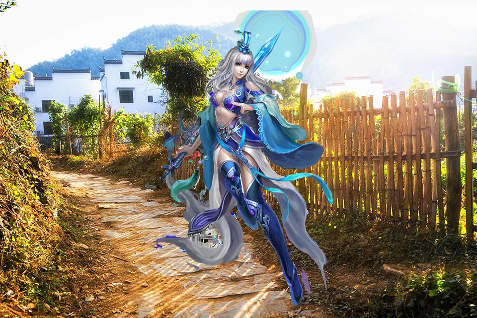 电影镜头切换，维拉饰演的主角，已然换上了保安制服，走到了巷子外面。