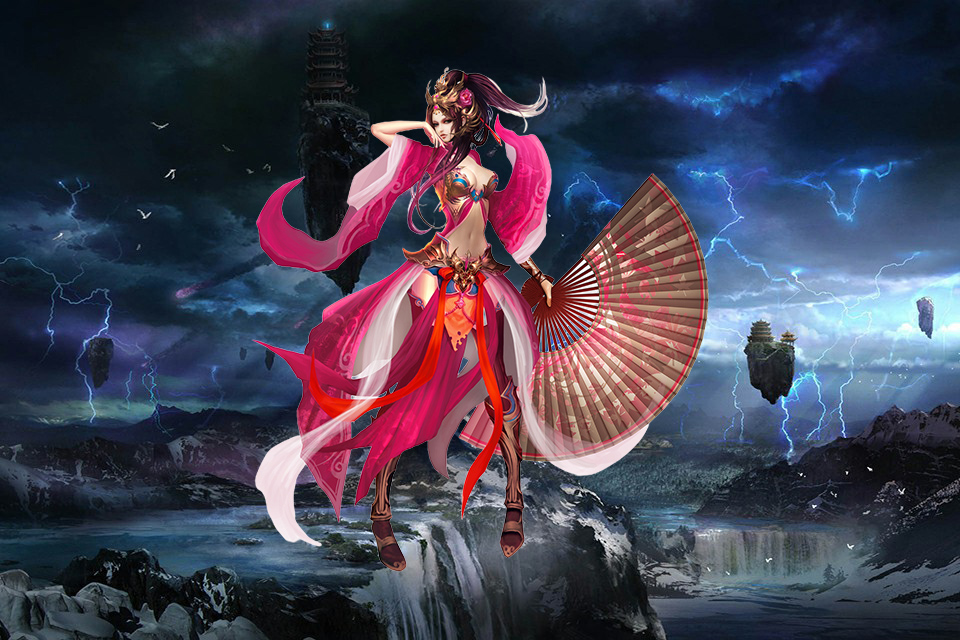 应该是当Spop带着三个人，走到了宴会大厅中间，一群人围了上去，如众星捧月一般。