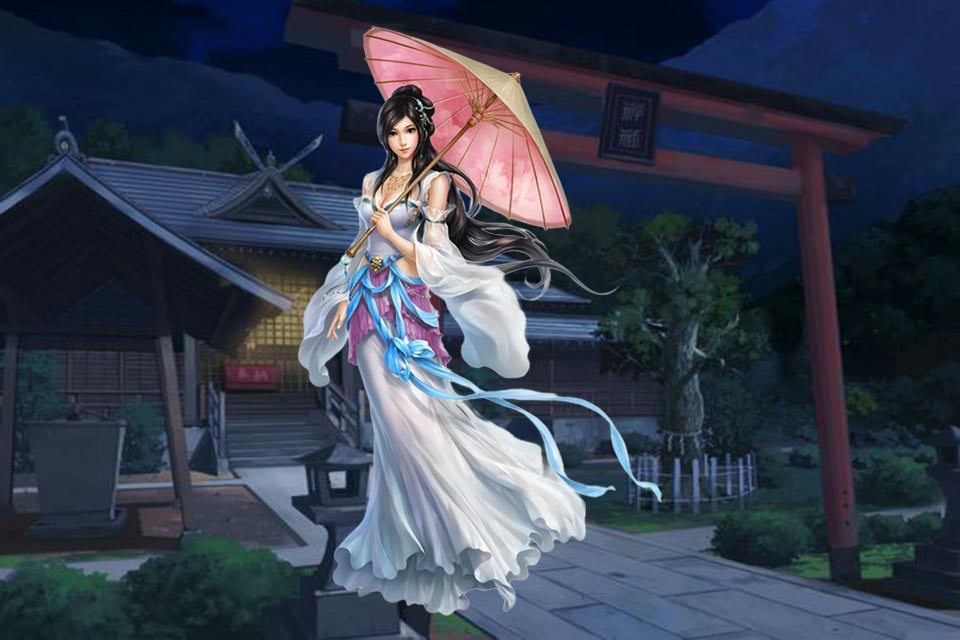 看着两边无人，她拿出了化妆盒，对着小镜子，慢条斯理描着细细的眉毛，真好看……