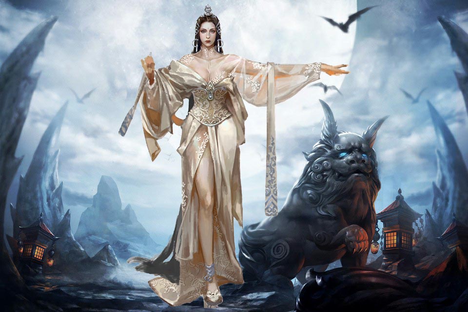 一袭简单连衣裙，火红的颜色，不需要什么修饰，把她细嫩的肌肤衬得比雪还要白腻。